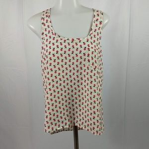 Staccato Size Medium Apple pattern Tank top Cami